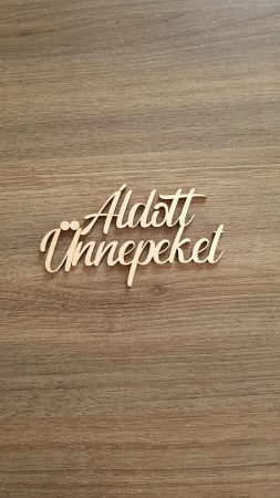 Áldott ünnepeket felirat