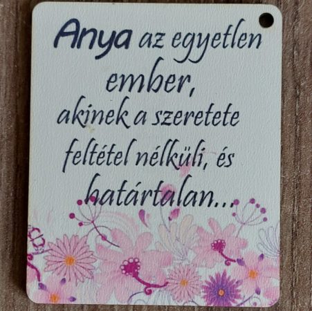 Anya az egyetlen ember....