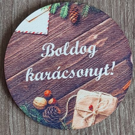 Boldog karácsonyt fa hatású háttérben 